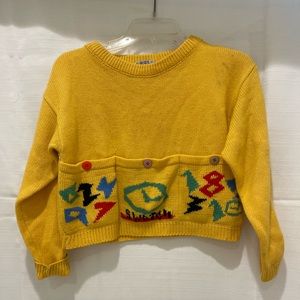 Vintage yellow swatch sweater